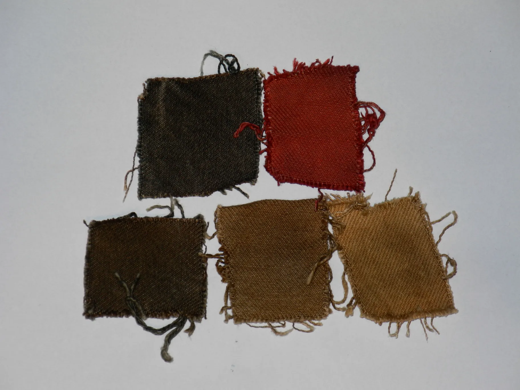 bleached swatches