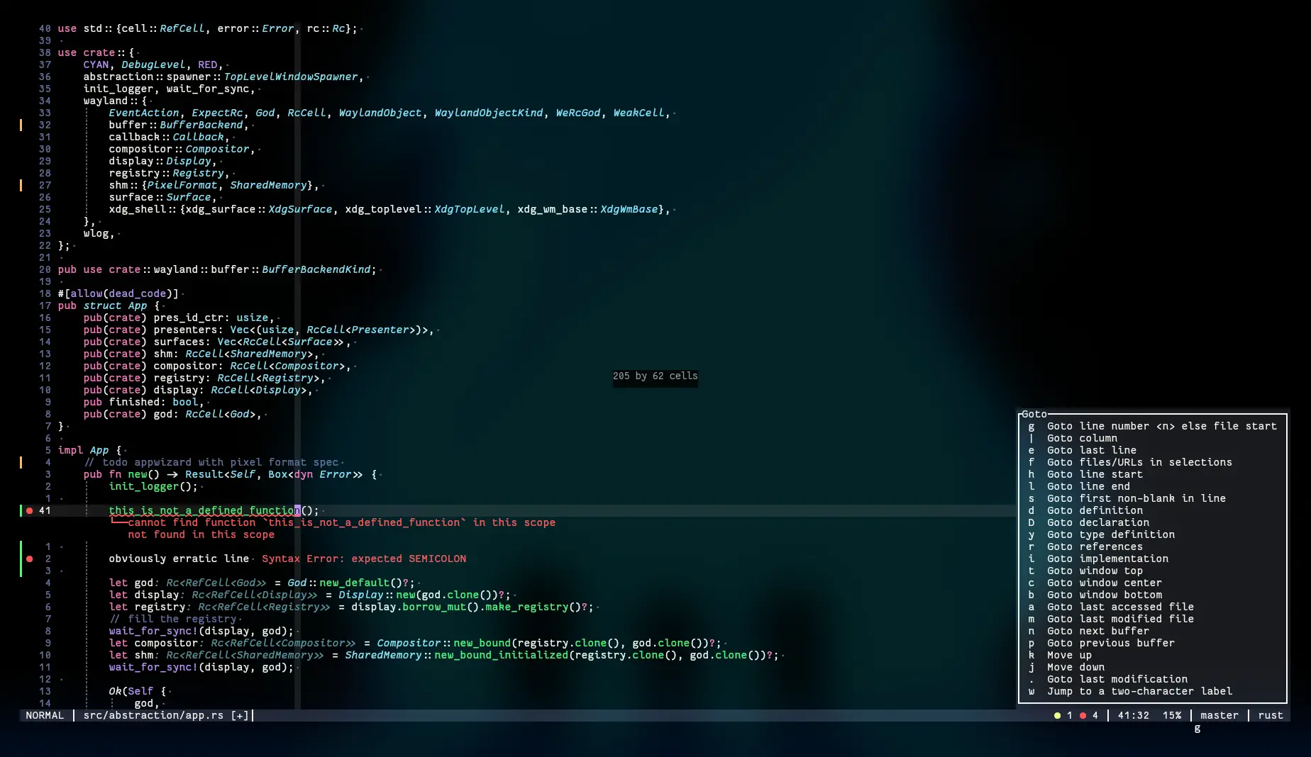 screenshot of my current helix setup